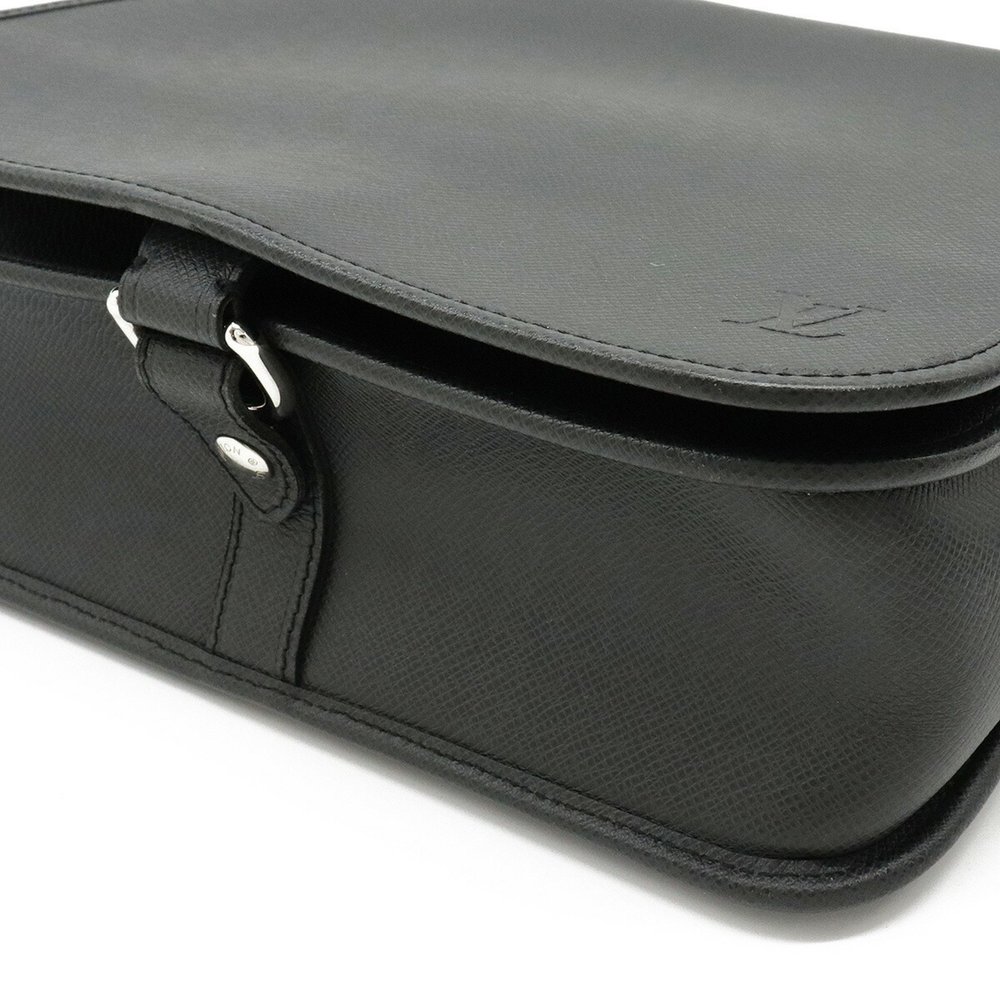 LOUIS VUITTON Louis Vuitton Taiga Andrey Shoulder Bag Leather Ardoise Black M... - Picture 3 of 7